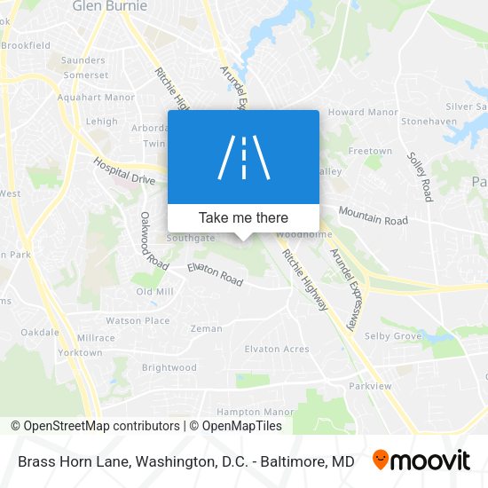 Mapa de Brass Horn Lane