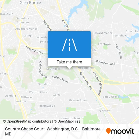 Country Chase Court map