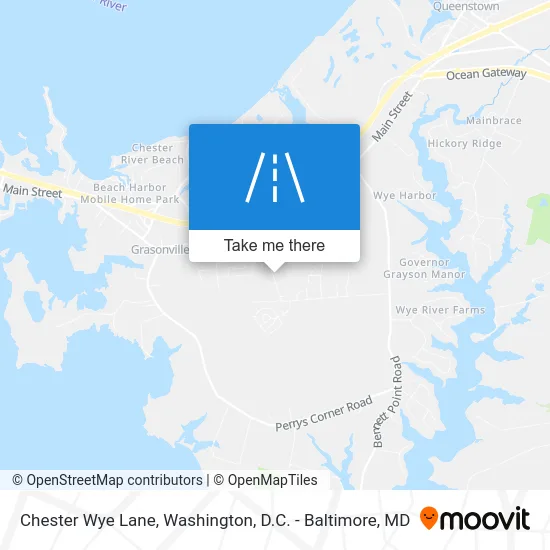 Chester Wye Lane map