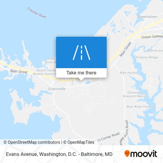 Mapa de Evans Avenue