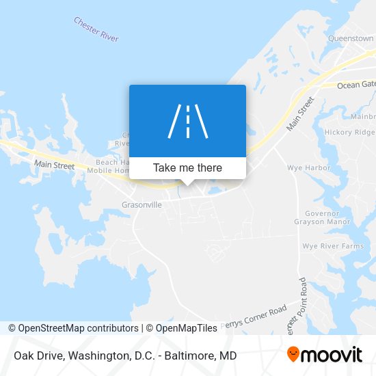 Oak Drive map