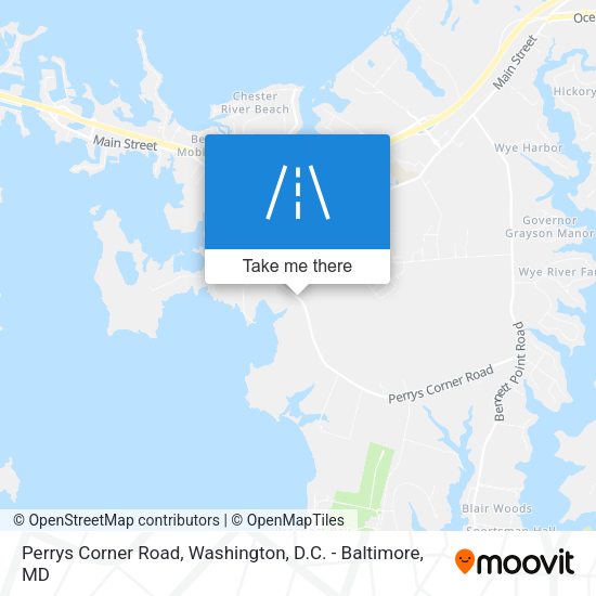 Perrys Corner Road map