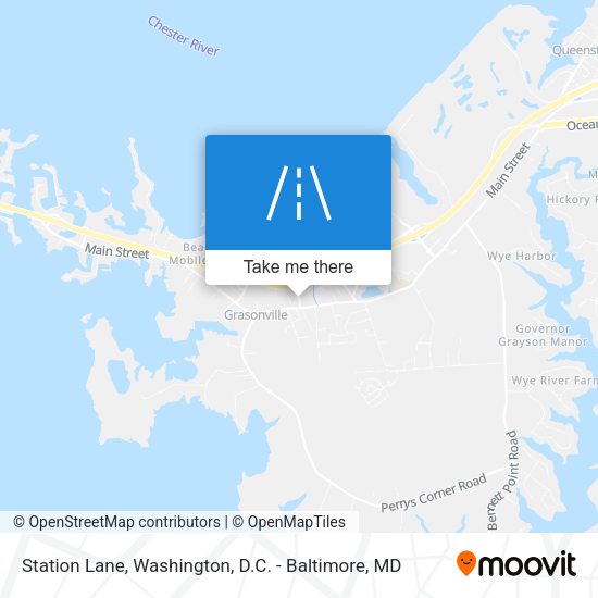 Station Lane map