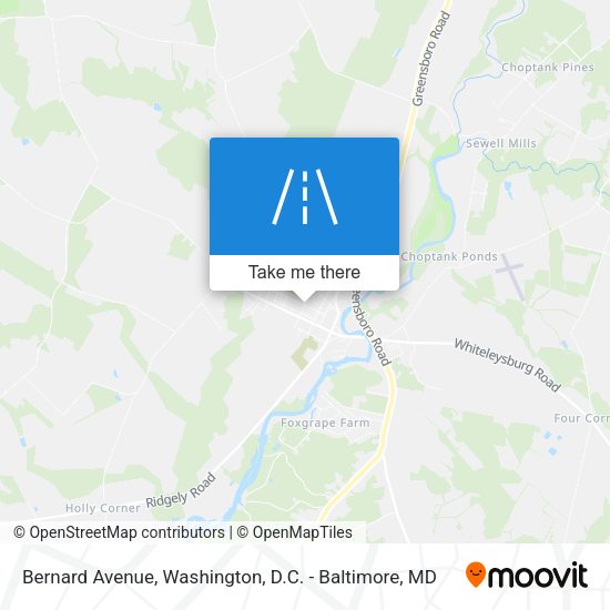 Bernard Avenue map