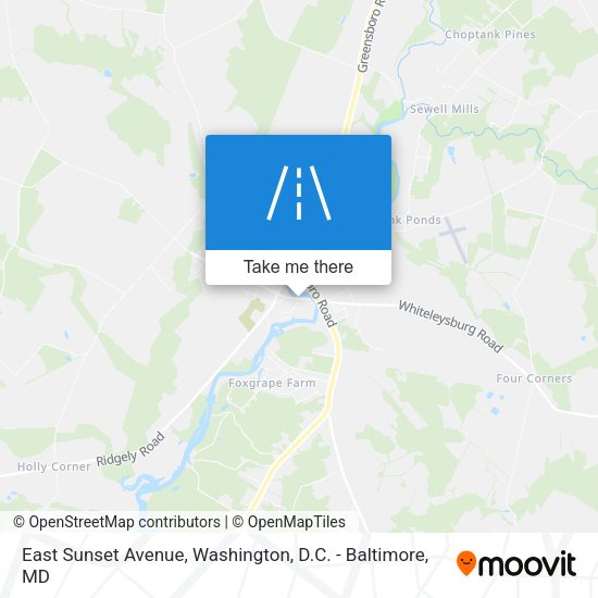 Mapa de East Sunset Avenue