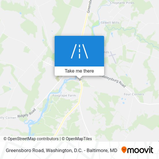 Greensboro Road map