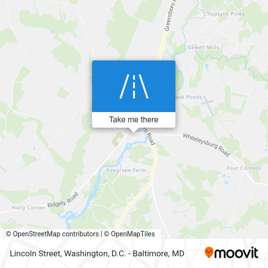 Lincoln Street map