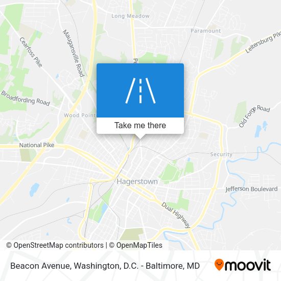 Beacon Avenue map