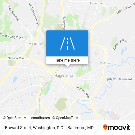 Boward Street map