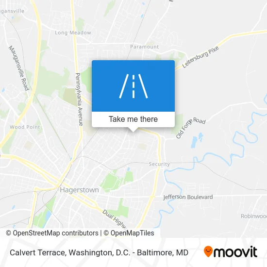 Calvert Terrace map