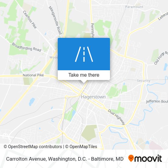 Mapa de Carrolton Avenue