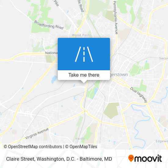 Claire Street map