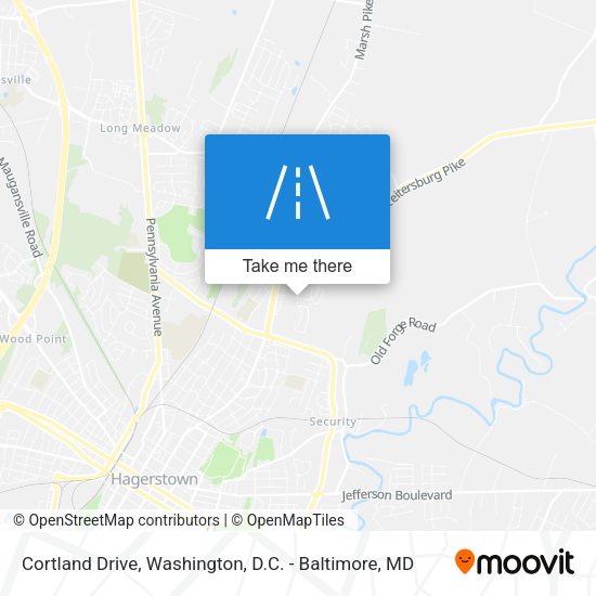 Cortland Drive map