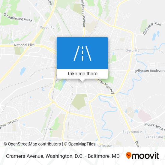 Mapa de Cramers Avenue