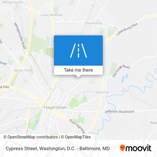 Cypress Street map