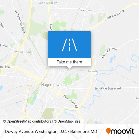 Dewey Avenue map