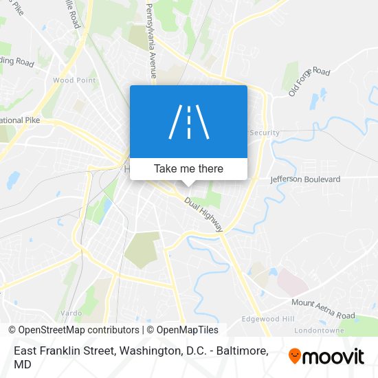 East Franklin Street map