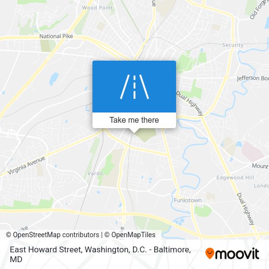 East Howard Street map