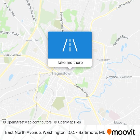 East North Avenue map