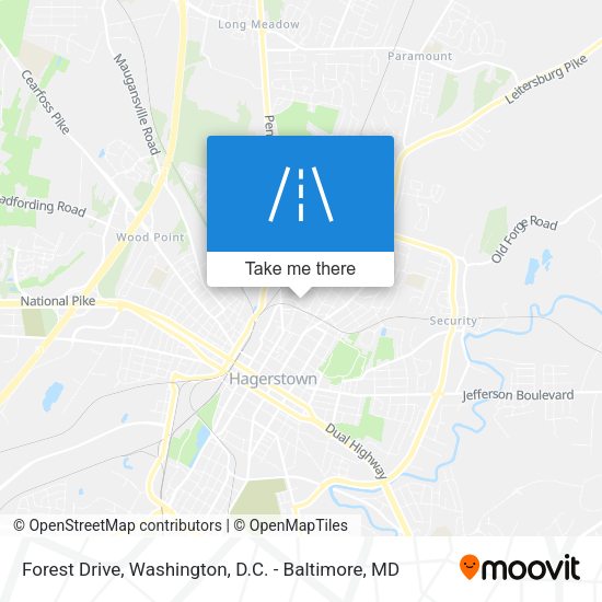 Forest Drive map