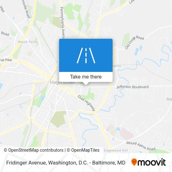 Fridinger Avenue map