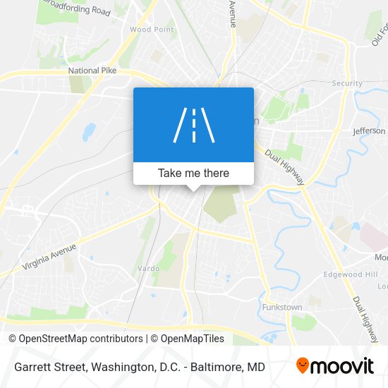 Garrett Street map