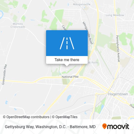 Gettysburg Way map