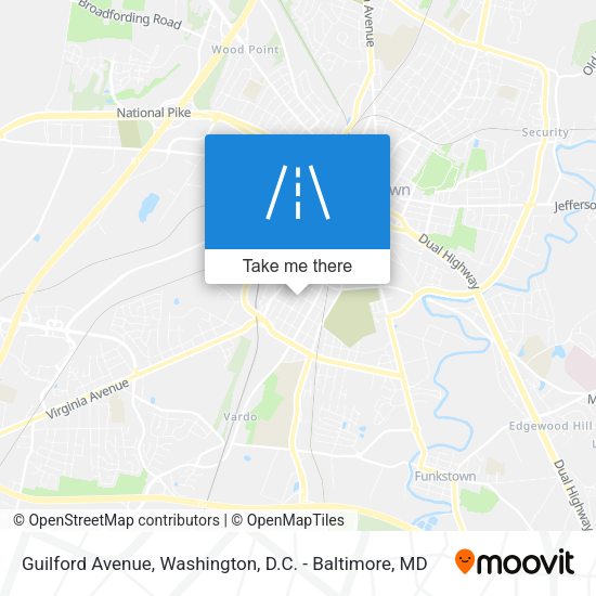 Guilford Avenue map