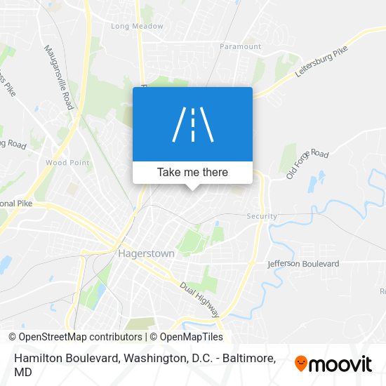 Hamilton Boulevard map