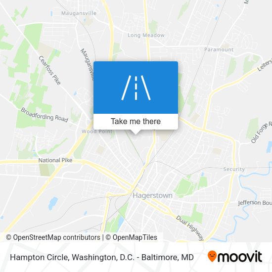 Hampton Circle map