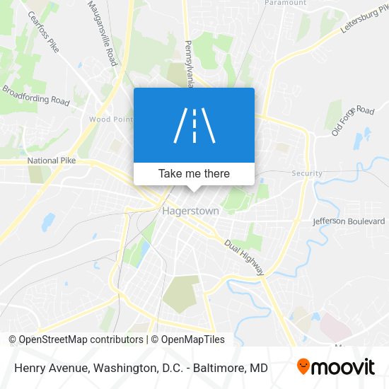 Henry Avenue map