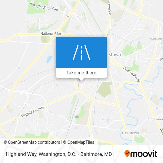 Highland Way map