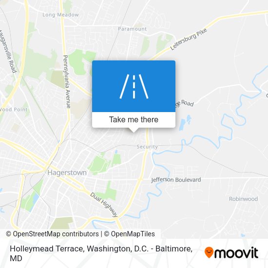 Holleymead Terrace map