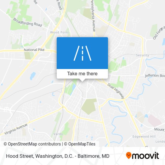 Hood Street map