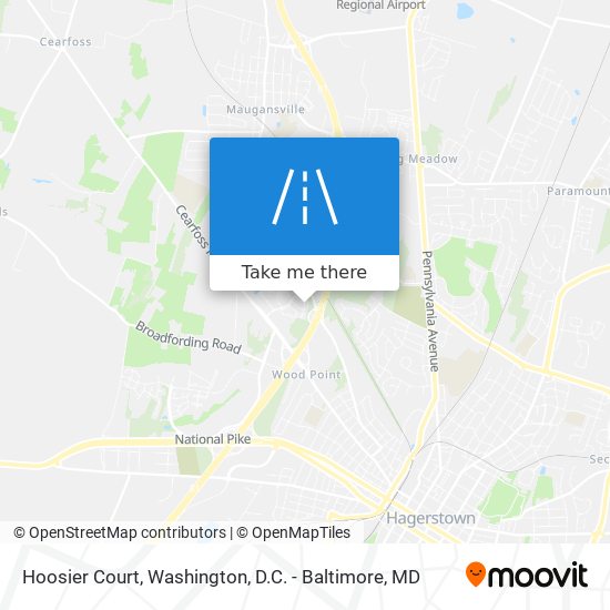 Mapa de Hoosier Court