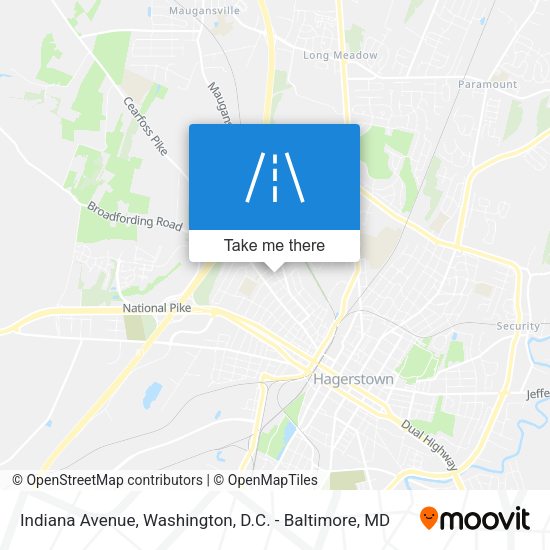 Indiana Avenue map