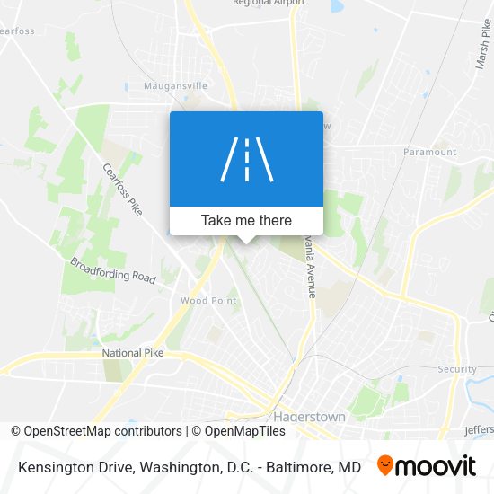 Kensington Drive map