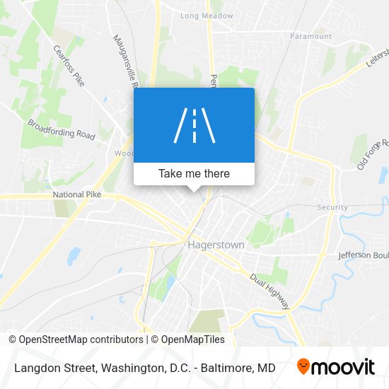 Mapa de Langdon Street