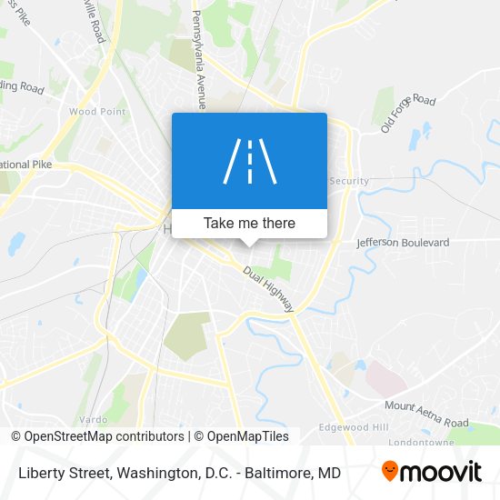 Liberty Street map