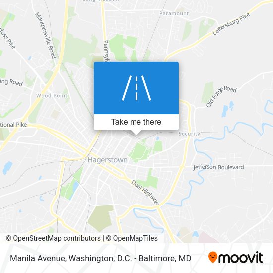 Manila Avenue map