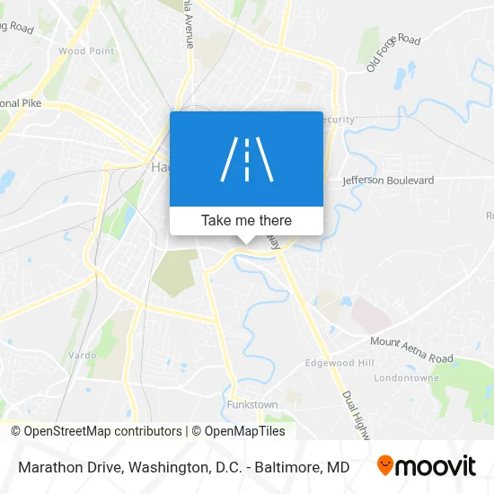 Marathon Drive map