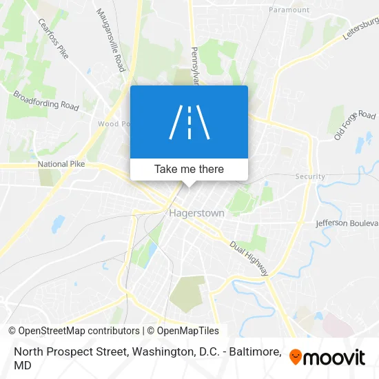 North Prospect Street map