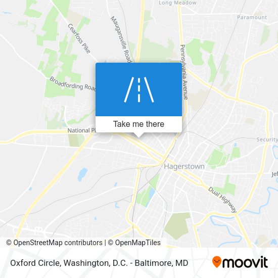 Oxford Circle map