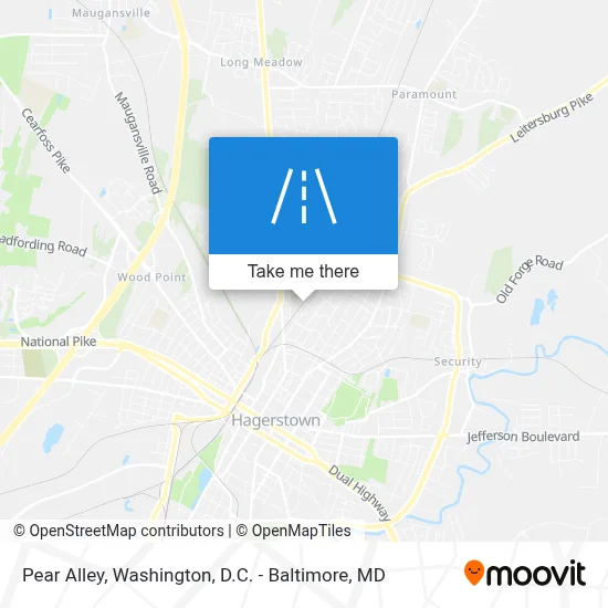 Pear Alley map