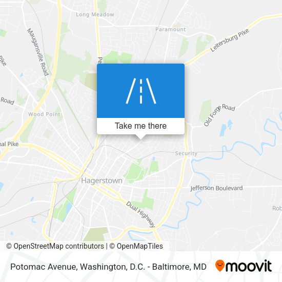 Mapa de Potomac Avenue
