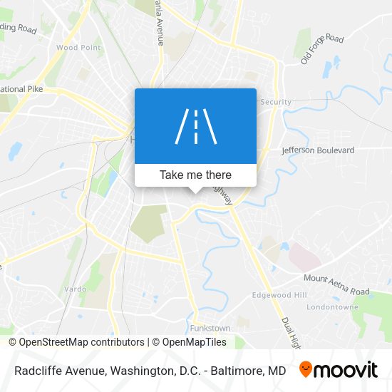 Radcliffe Avenue map