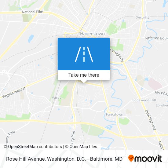 Rose Hill Avenue map