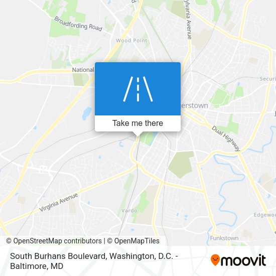 South Burhans Boulevard map