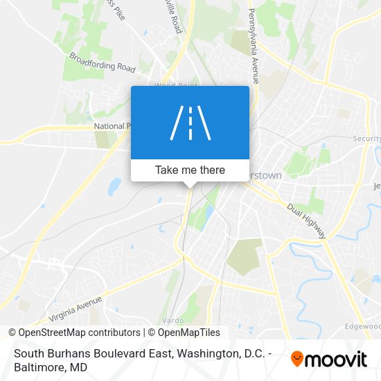 South Burhans Boulevard East map