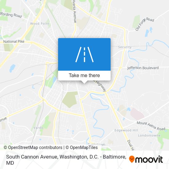 South Cannon Avenue map